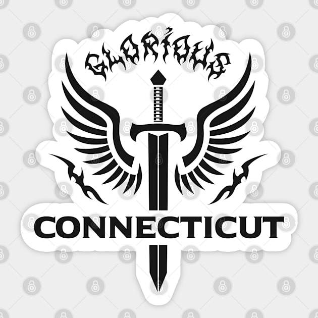 Glorious Connecticut Sticker by VecTikSam